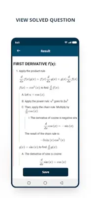 Derivative Calculator android App screenshot 1